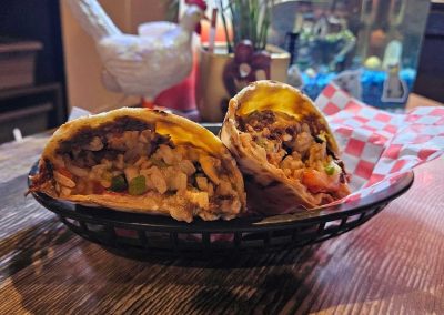 Branding Iron Pub Beef Burrito Lunch Special